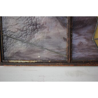 鉄枠 ステンドグラス　Y035YD 