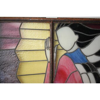 鉄枠 ステンドグラス　Y035YD 