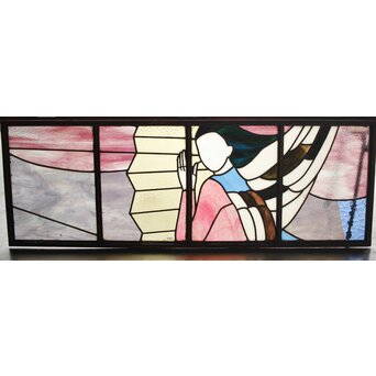 鉄枠 ステンドグラス　Y035YD