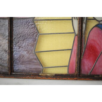 鉄枠 ステンドグラス　Y035YD 