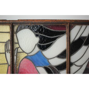 鉄枠 ステンドグラス　Y035YD 