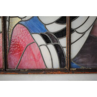 鉄枠 ステンドグラス　Y035YD 