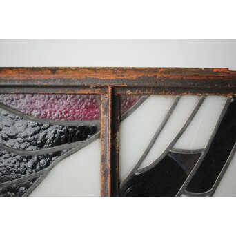 鉄枠 ステンドグラス　Y035YD 