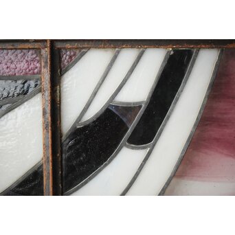 鉄枠 ステンドグラス　Y035YD 