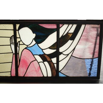 鉄枠 ステンドグラス　Y035YD 