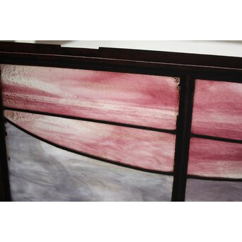 鉄枠 ステンドグラス　Y035YD 