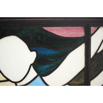 鉄枠 ステンドグラス　Y035YD 