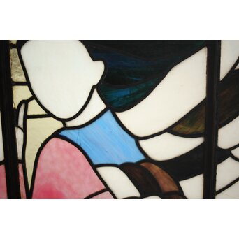 鉄枠 ステンドグラス　Y035YD 