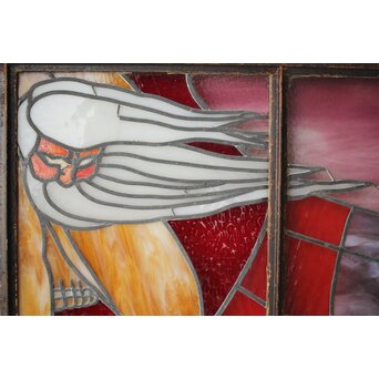 鉄枠 ステンドグラス　Y036YD 