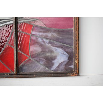 鉄枠 ステンドグラス　Y036YD 