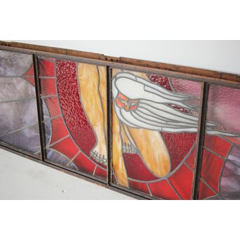 鉄枠 ステンドグラス　Y036YD 