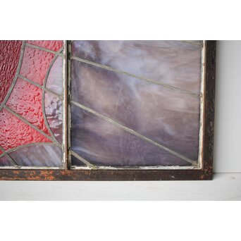 鉄枠 ステンドグラス　Y036YD 