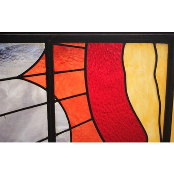 鉄枠 ステンドグラス　Y036YD 