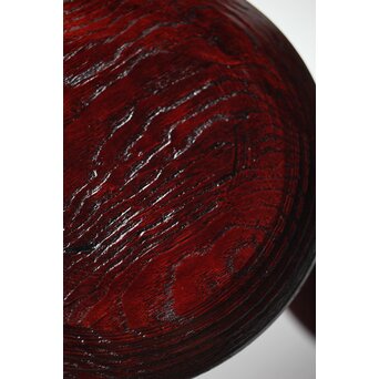 村瀬治兵衛 朱刷毛目 栗ハツリ千菓子器 五客一組　Q296 