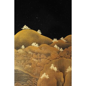 研出蒔絵 四方香盆　Q297 