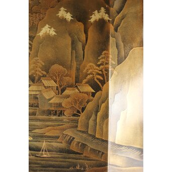 研出蒔絵 四方香盆　Q297 