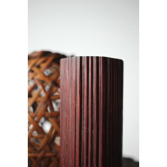 初代 田辺竹雲斎 座禅式花籠 竹籠　U279 