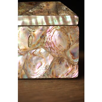 李朝/朝鮮螺鈿風 螺鈿蓋物　Q298-1 