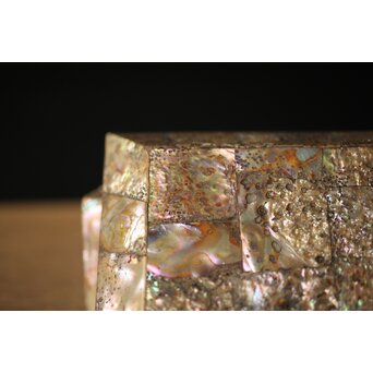 李朝/朝鮮螺鈿風 螺鈿蓋物　Q298-1 