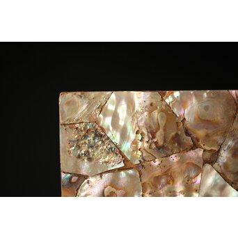 李朝/朝鮮螺鈿風 螺鈿蓋物　Q298-1 