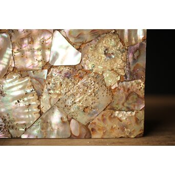 李朝/朝鮮螺鈿風 螺鈿蓋物　Q298-1 