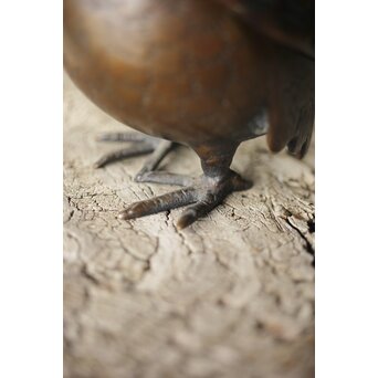 倣 亀女 鶉銅香炉　M310 