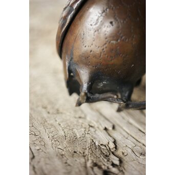 倣 亀女 鶉銅香炉　M310 