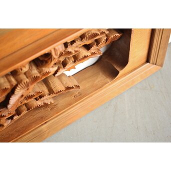 深彫 鷹松木彫欄間 2枚1組　R0161 