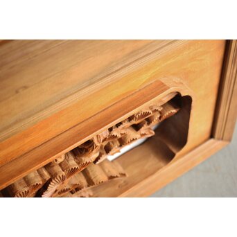 深彫 鷹松木彫欄間 2枚1組　R0161 