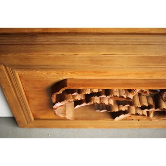 深彫 鷹松木彫欄間 2枚1組　R0161 