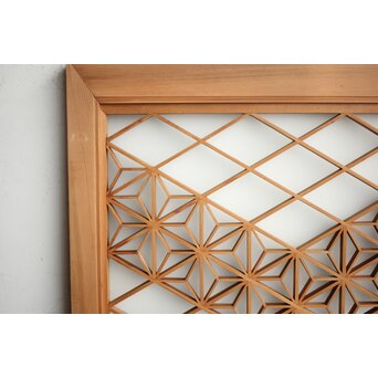 ガラス入 組子小型欄間　R0162 