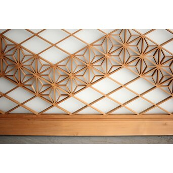 ガラス入 組子小型欄間　R0162 