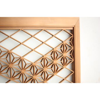 ガラス入 組子小型欄間　R0162 