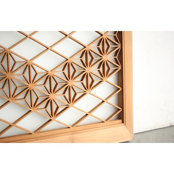 ガラス入 組子小型欄間　R0162 