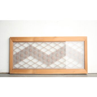 ガラス入 組子小型欄間　R0162 