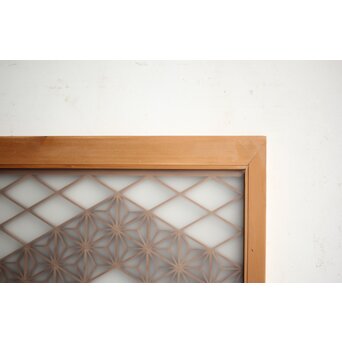 ガラス入 組子小型欄間　R0162 