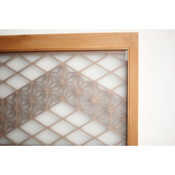 ガラス入 組子小型欄間　R0162 