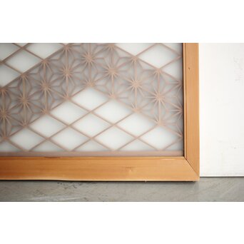 ガラス入 組子小型欄間　R0162 