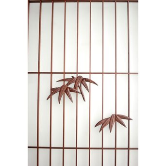 ガラス入 松竹梅と山景の書院 4枚1組　R0164 