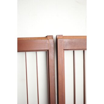 ガラス入 松竹梅と山景の書院 4枚1組　R0164 