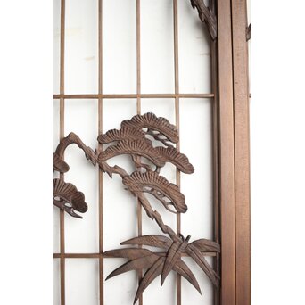 松竹梅に山景 書院 4枚1組　R0166 