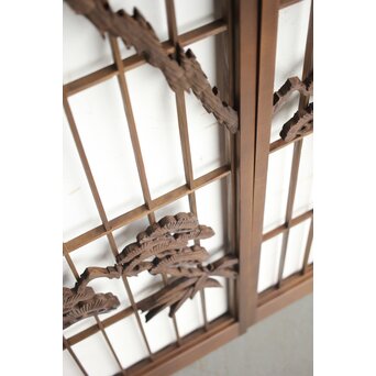 松竹梅に山景 書院 4枚1組　R0166 