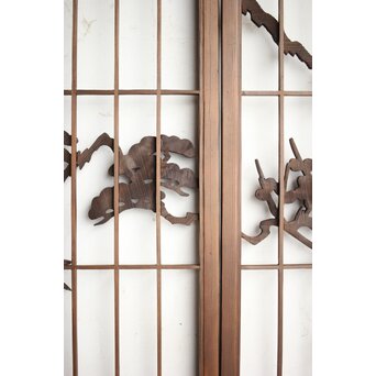 松竹梅に山景 書院 4枚1組　R0166 