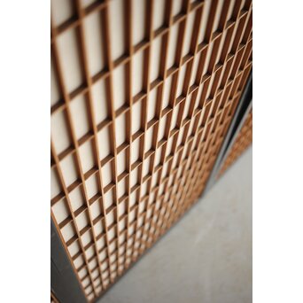 黒枠 両面組子書院 4枚1組　R0167 