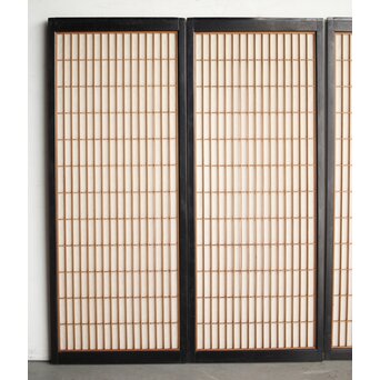 黒枠 両面組子書院 4枚1組　R0167 