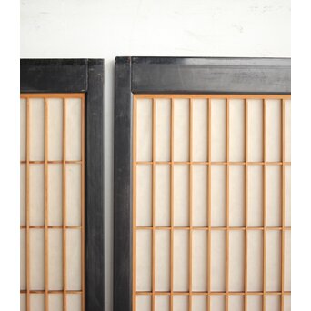 黒枠 両面組子書院 4枚1組　R0167 