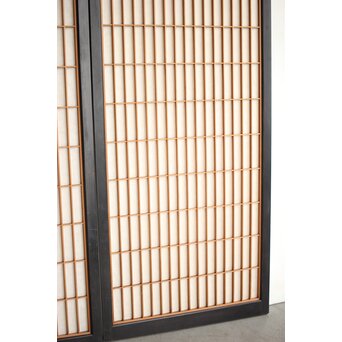 黒枠 両面組子書院 4枚1組　R0167 