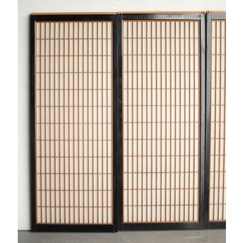 黒枠 両面組子書院 4枚1組　R0167 