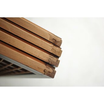 黒枠 両面組子書院 4枚1組　R0167 