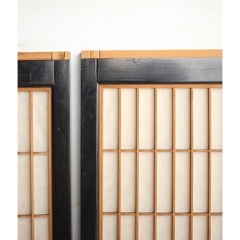 黒枠 両面組子書院 4枚1組　R0167 